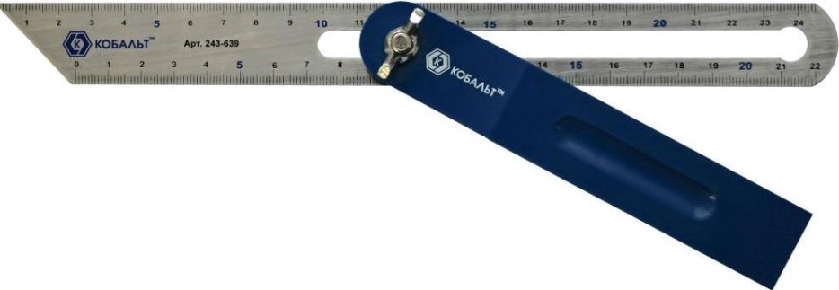 Угломер Кобальт 243-639 переставной малка, 250 мм
