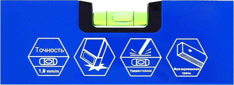 Уровень строительный Кобальт 242-946 оптима, 800 мм, профиль 20x49 мм, 2 глазка.