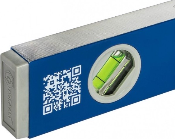 Уровень строительный Кобальт 242-984 комфорт, 600 мм, профиль 20x49 мм, 3 глазка.