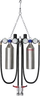 Установка для промывки инжектора СОРОКИН 21.4 с двумя резервуарами 600 мл