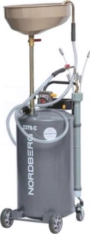 Установка для сбора масла NORDBERG 2379-CG пневматическая 65 л (серая) [ЦБ-0007746]