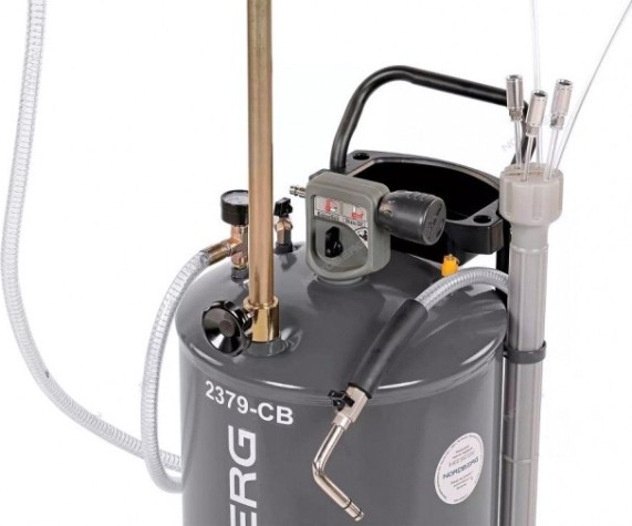 Установка для сбора масла NORDBERG 2379-CG пневматическая 65 л (серая) [ЦБ-0007746]