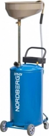 Установка для слива масла NORDBERG 2379В пневмо 65 л (синяя) [8525]