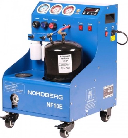 Установка заправки автомобильных кондиционеров NORDBERG NF10E полуавтомат [ЦБ-00012272]