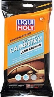 Влажные салфетки для стекол, зеркал и фар LIQUI MOLY Reinigungstucher 77168 [77168]