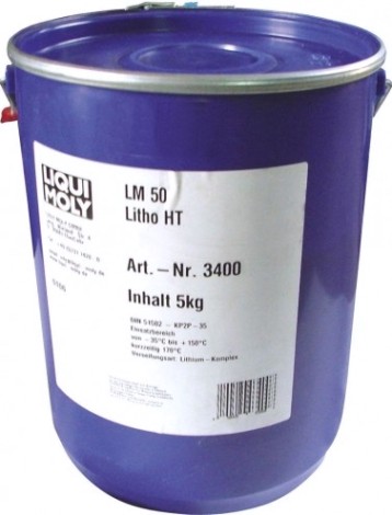 Высокотемпературная смазка для ступиц подшипников LIQUI MOLY LM 50 Litho HT 5 л. 3400 [3400]