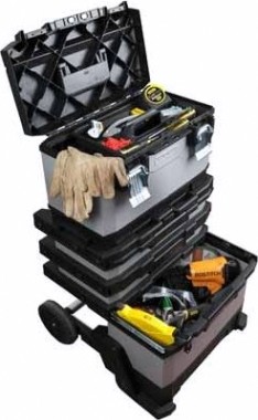 Ящик для инструмента STANLEY FATMAX METAL PLASTIC ROLLING WORKSHOP GREY 1-95-622 [1-95-622]