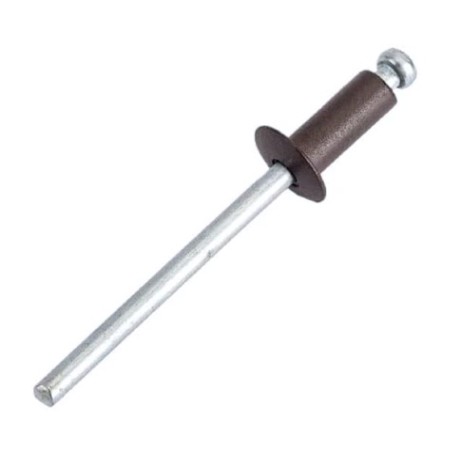 Заклепка алюминиевая Кобальт 911-024 вытяжные 4,0х10 мм, коричневые ral 8017 (50 шт.)