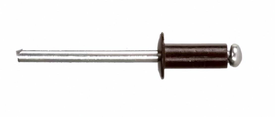 Заклепка алюминиевая Кобальт 911-031 вытяжные 4,8х12 мм, коричневые ral 8017 (50 шт.)