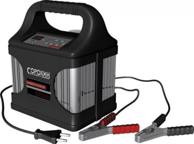 Зарядное устройство СОРОКИН 12.95 15A, 12В, 220В, универсальное