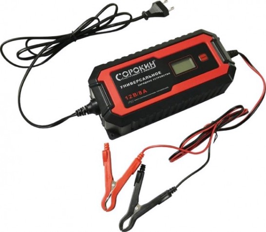 Зарядное устройство СОРОКИН 12.98 8A, 12В, 220В, универсальное