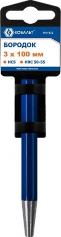 Зубило Кобальт 919-532 бородок 3х100